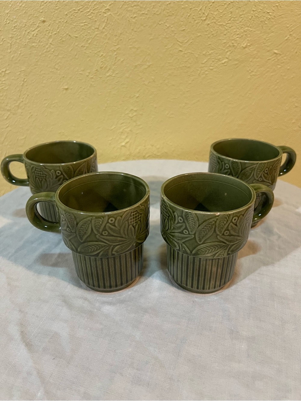 Vintage Green Coffee Mugs